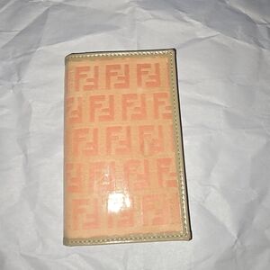 Fendi Peach and Beige Wallet